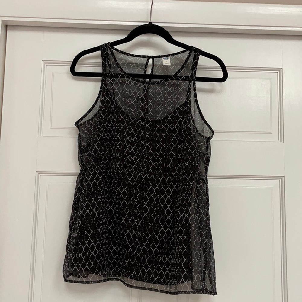 Old Navy ShearSleeveless Shirt with built-in Cami